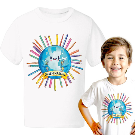 Dzień Kredki Koszulka chłopięca dziecięca prezent
