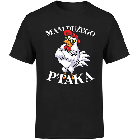 Mam dużego ptaka Koszulka męska prezent