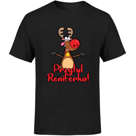 Przytul reniferka! Koszulka męska prezent