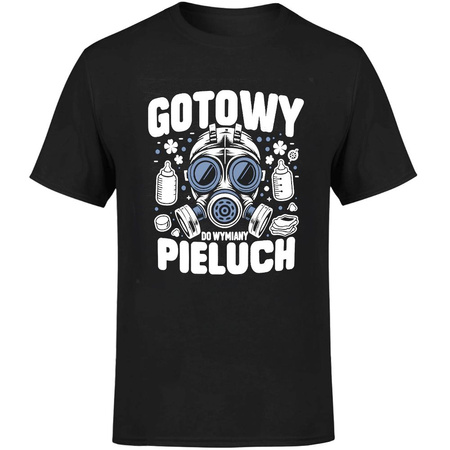 Gotowy do zmiany pieluch Koszulka męska prezent