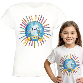 Dzień Kredki Koszulka dziewczęca dziecięca prezent
