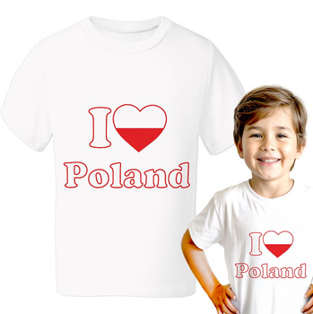 I love Poland Koszulka chłopięca dziecięca prezent