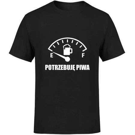 Potrzebuję piwa Koszulka męska prezent