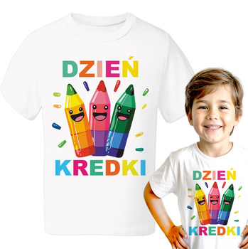 Dzień Kredki Koszulka chłopięca dziecięca prezent