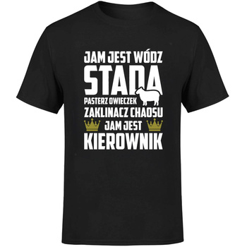 Jam jest wódz stada jam jest kierownik Koszulka męska prezent