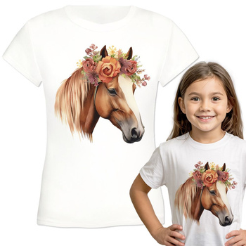 Koń Koszulka dziewczęca dziecięca prezent