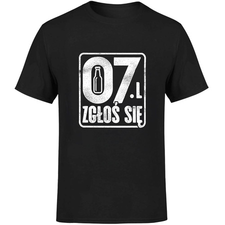 0.7 l zgłoś się Koszulka męska prezent