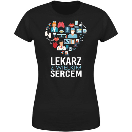 Lekarz z wielkim sercem Koszulka damska prezent