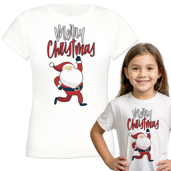 Merry Christmas Koszulka dziewczęca dziecięca prezent