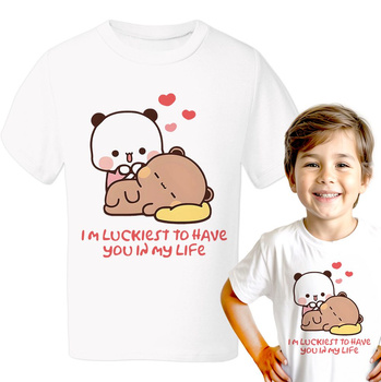 Im luckiest to have you in my life Koszulka chłopięca dziecięca prezent