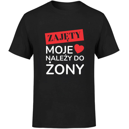 Zajęty moje serce należy do żony Koszulka męska prezent