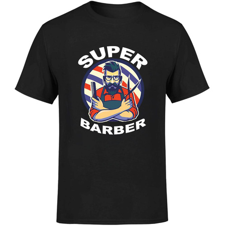 Super barber Koszulka męska prezent