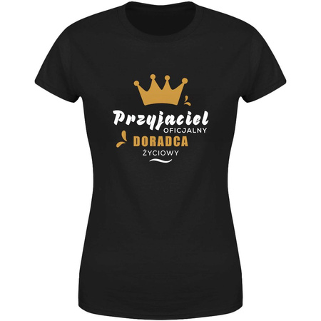 Przyjaciel oficjalny doradca życiowy Koszulka damska prezent