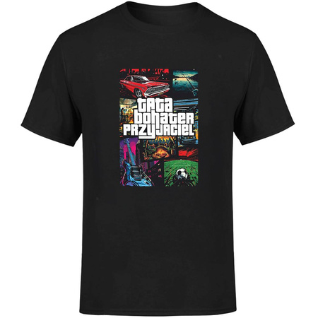 Tata bohater przyjaciel Koszulka męska prezent