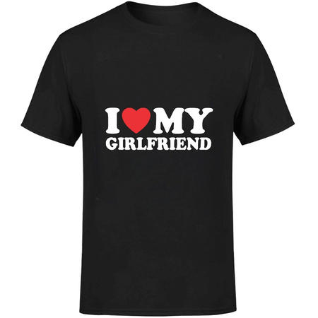 I love my girlfriend Koszulka męska prezent