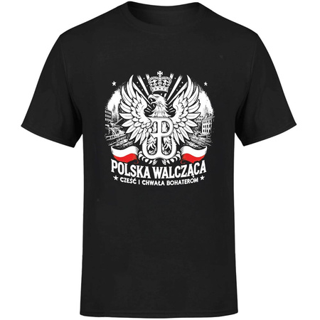 Polska walcząca cześć i chwała Bohaterom Koszulka męska prezent