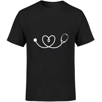 Stetoskop serce Koszulka męska prezent