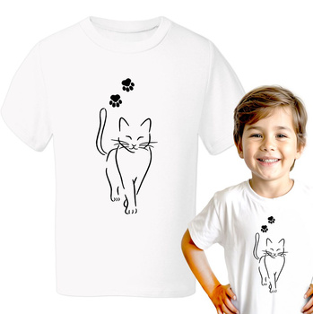 Kot Koszulka chłopięca dziecięca prezent
