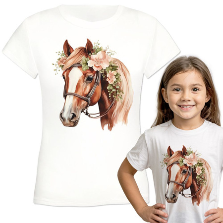 Koń Koszulka dziewczęca dziecięca prezent