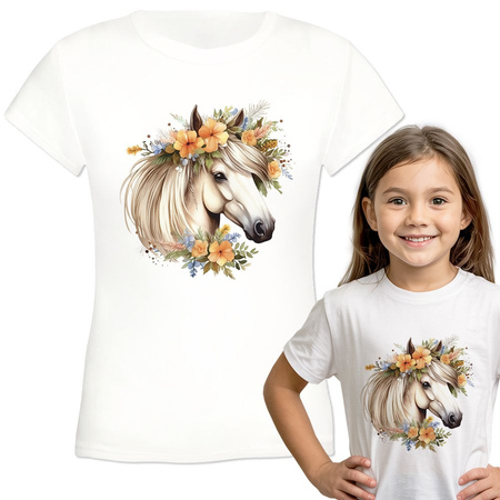 Koń Koszulka dziewczęca dziecięca prezent