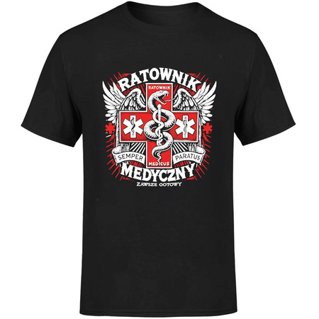 Ratownik medyczny zawsze gotowy Koszulka męska prezent