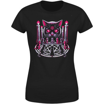 Kot pentagram Koszulka damska prezent