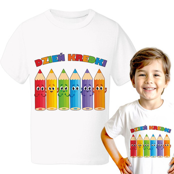 Dzień Kredki Koszulka chłopięca dziecięca prezent