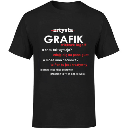 Artysta grafik Koszulka męska prezent