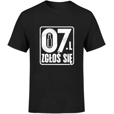 0.7 l zgłoś się Koszulka męska prezent