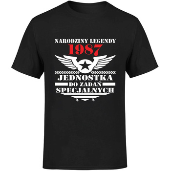 Narodziny legendy 1987 jednostka do zadań specjalnych Koszulka męska prezent