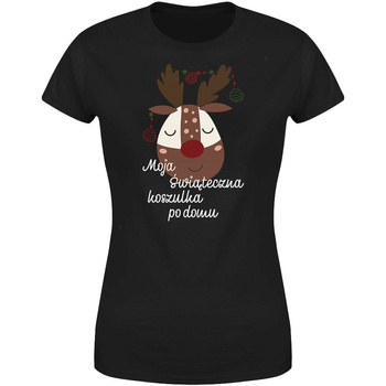Moja świąteczna koszulka po domu Koszulka damska prezent