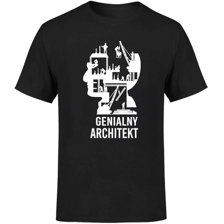 Genialny architekt Koszulka męska prezent