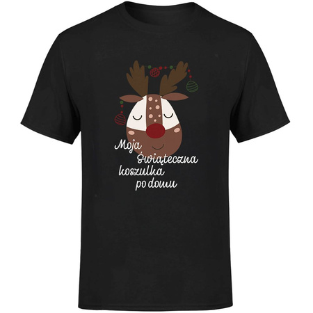 Moja świąteczna koszulka po domu Koszulka męska prezent