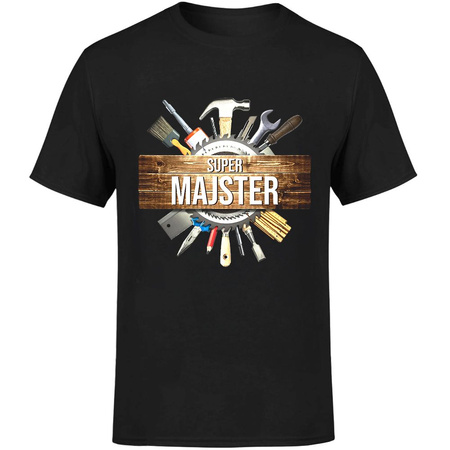 Super majster Koszulka męska prezent