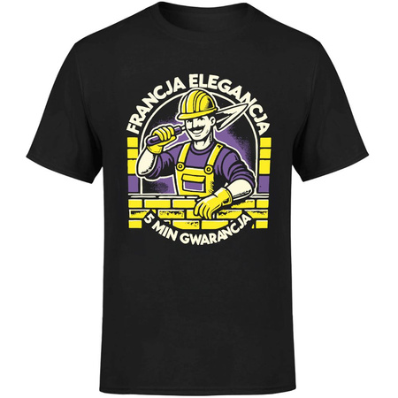 Francja elegancja 5 min gwarancja Koszulka męska prezent