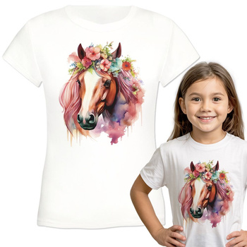 Koń Koszulka dziewczęca dziecięca prezent