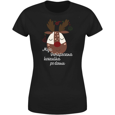 Moja świąteczna koszulka po domu Koszulka damska prezent