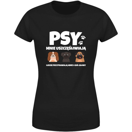 Psy mnie uszczęśliwiają Koszulka damska prezent