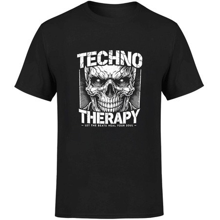 Techno therapy Koszulka męska prezent