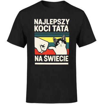 Najlepszy koci tata na świecie Koszulka męska prezent
