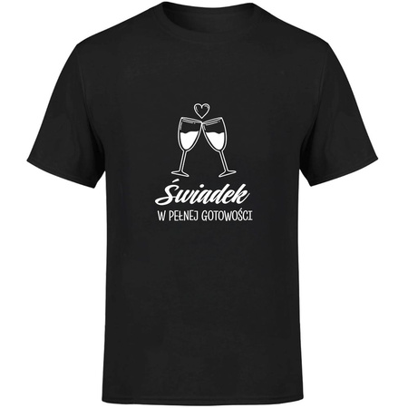 Świadek w pełnej gotowości Koszulka męska prezent