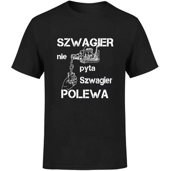 Szwagier nie pyta szwagier polewa Koszulka męska prezent