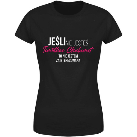 Timothee Chalamet Koszulka damska prezent