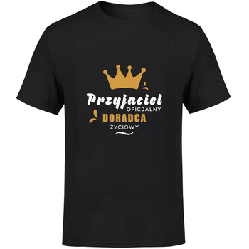 Przyjaciel oficjalny doradca życiowy Koszulka męska prezent