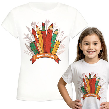 Dzień Kredki Koszulka dziewczęca dziecięca prezent