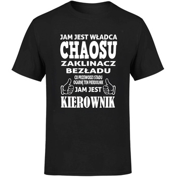 Jam jest władca chaosu kierownik Koszulka męska prezent