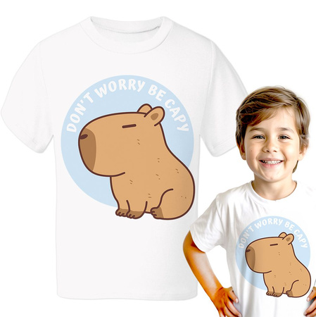 Don`t worry be capy Koszulka chłopięca dziecięca prezent