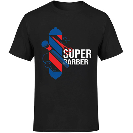 Super barber Koszulka męska prezent