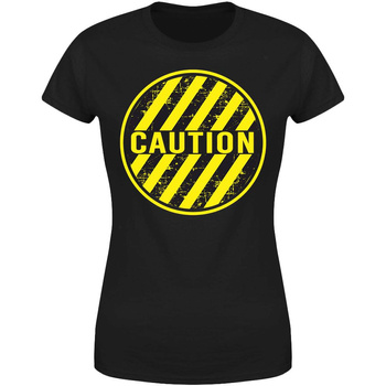 Caution Koszulka damska prezent