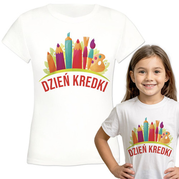 Dzień Kredki Koszulka dziewczęca dziecięca prezent